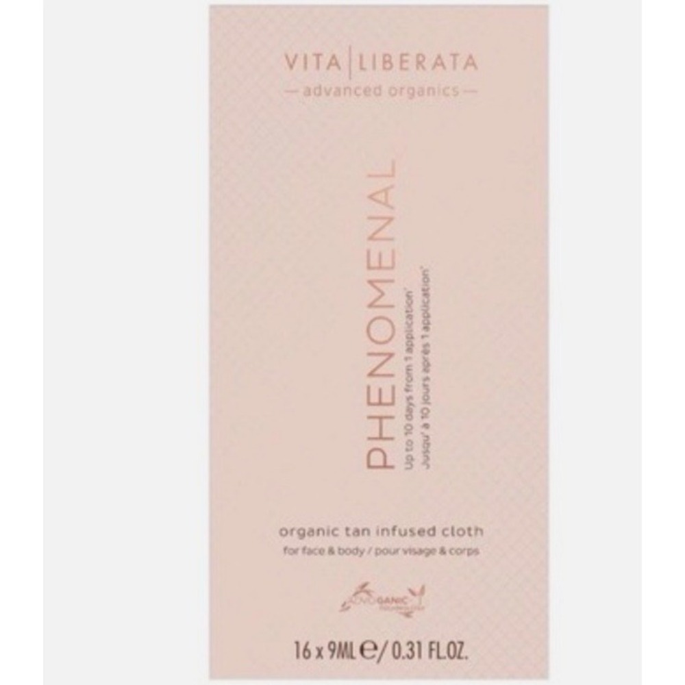 16‎ x Vita Liberata Phenomenal Organic Tan Infused Cloth Packs Each New